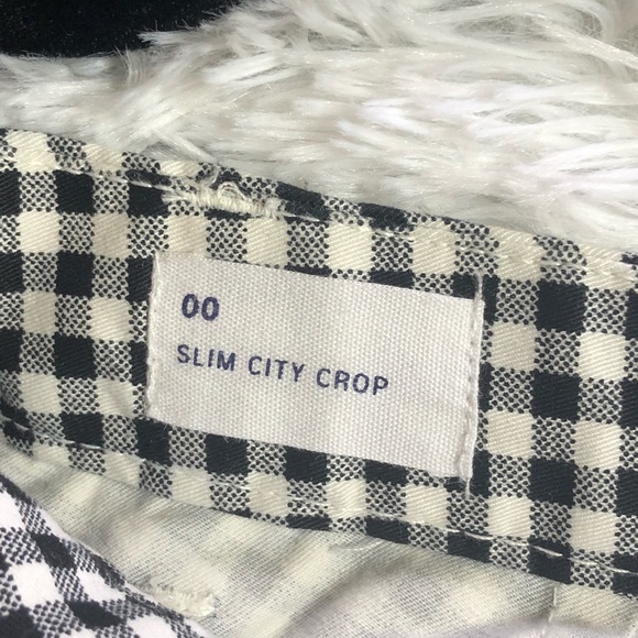 Women’s GAP Slim Crop checkered pants - Picture 4 of 7